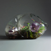 John Bingham amorphic glass sculpture, hand blown
