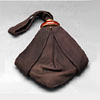 Gucci black suede bag with tortoise clasp and handle