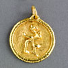 Jean Mahie 22K yg round pendant