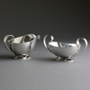 Allan Adler sterling silver cream and sugar